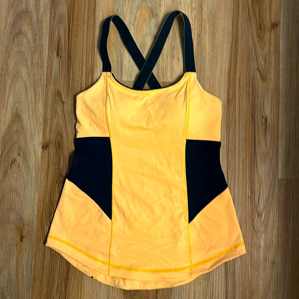 Lululemon yellow active tank top